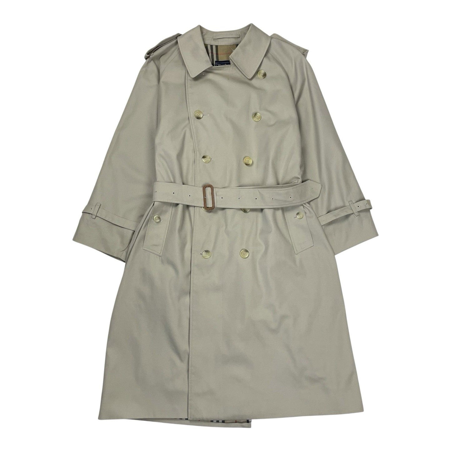 Vintage Burberry Beige Trench Coat, Size 50 | O/S, Beige