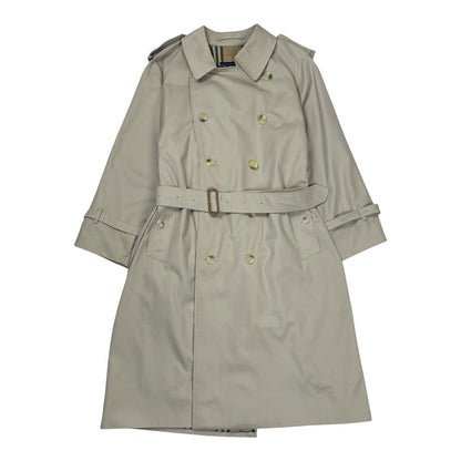 Vintage Burberry Beige Trench Coat, Size 50 | O/S, Beige