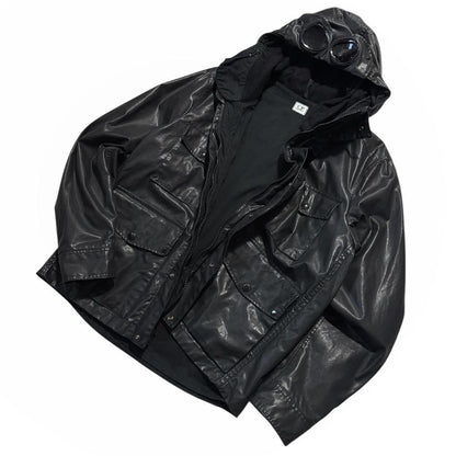 CP Company PVC Black Leather Jacket