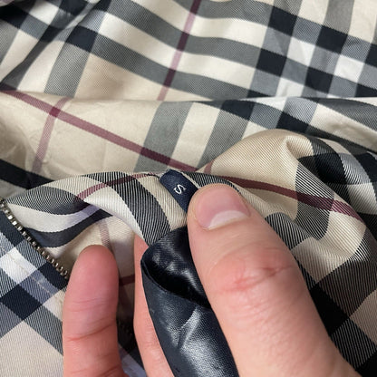 Burberry Nova Check Jacket, Size Small | O/S, Beige