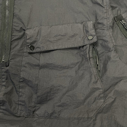 CP Company Black Lens Smock 1/4 Zip, Size Large | O/S, Black