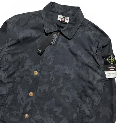 Supreme Stone Island Ice Camo Harrington Jacket