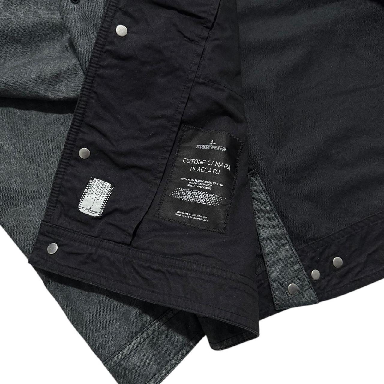 Stone Island Shadow Project Cotone Canapa Placcato Jacket | XL, Black