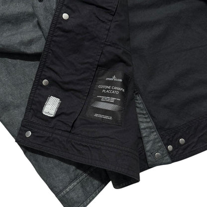 Stone Island Shadow Project Cotone Canapa Placcato Jacket | XL, Black