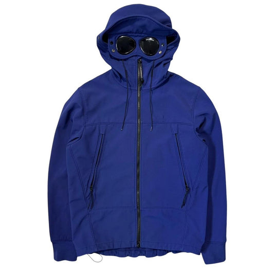 CP Company Blue Soft Shell Goggle Jacket