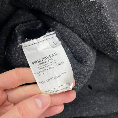 Vintage Stone Island Wool Jacket, Size Large | O/S, Grey