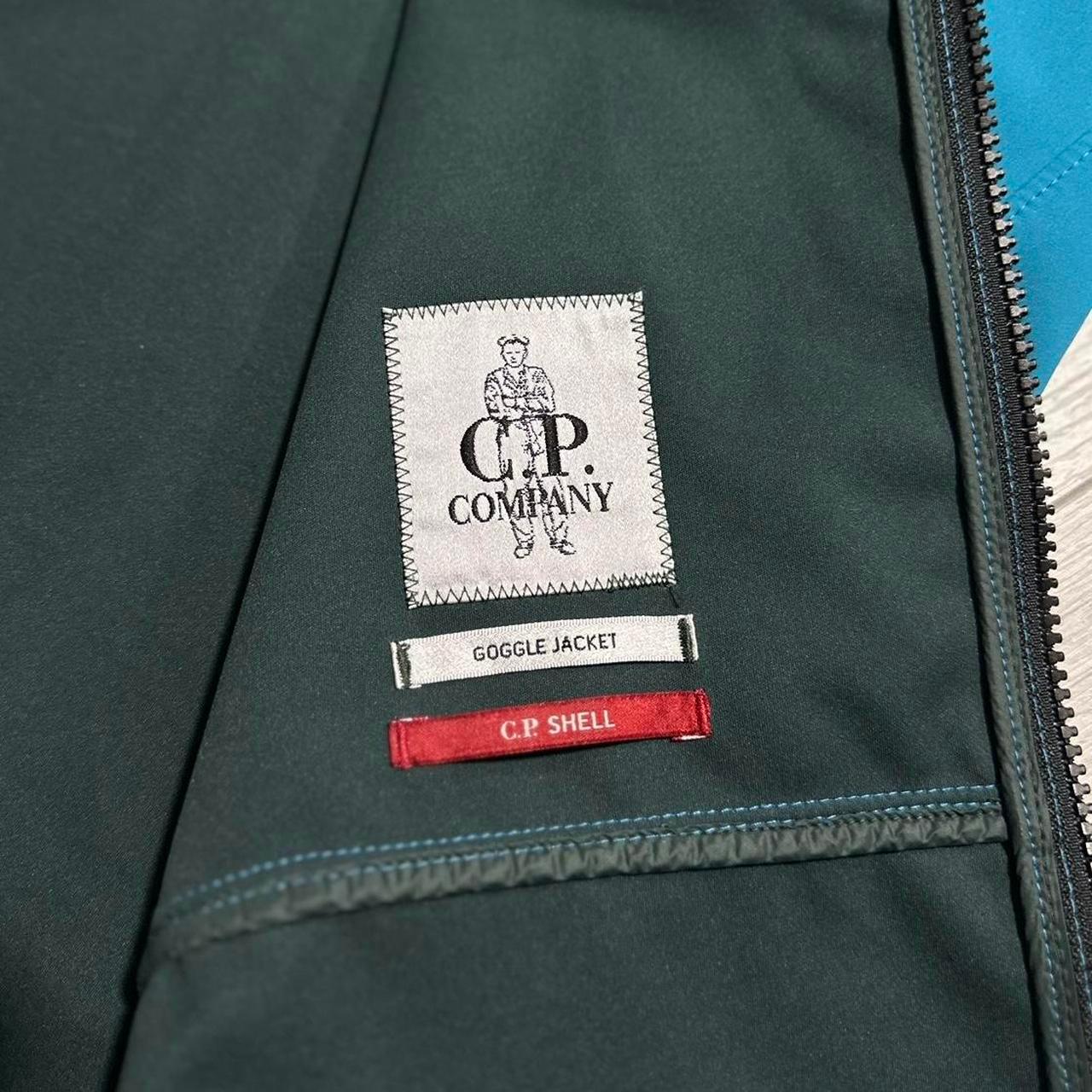 CP Company Blue Soft Shell Goggle Jacket - Known Source