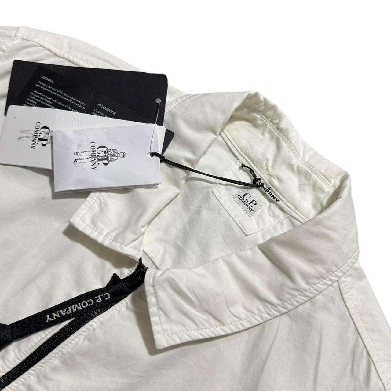 CP Company White Overshirt | Small, White