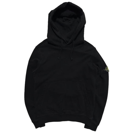 Stone Island Black Pullover Hoodie | Large, Black
