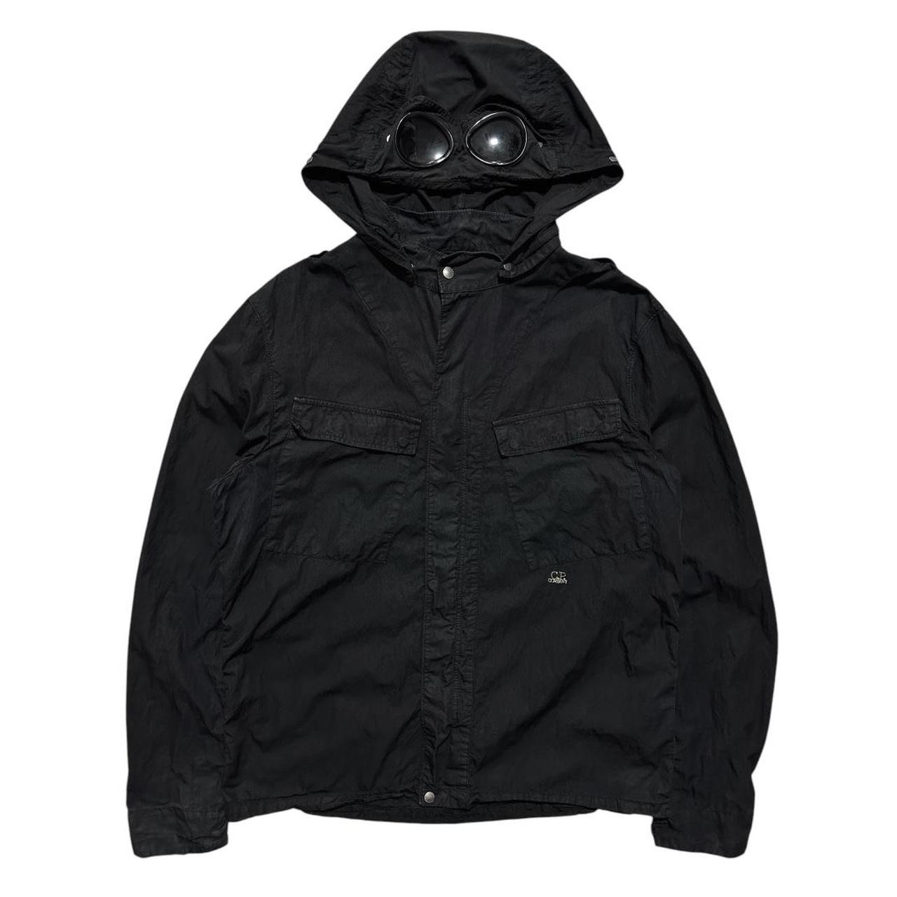 CP Company Black Canvas Goggle Jacket