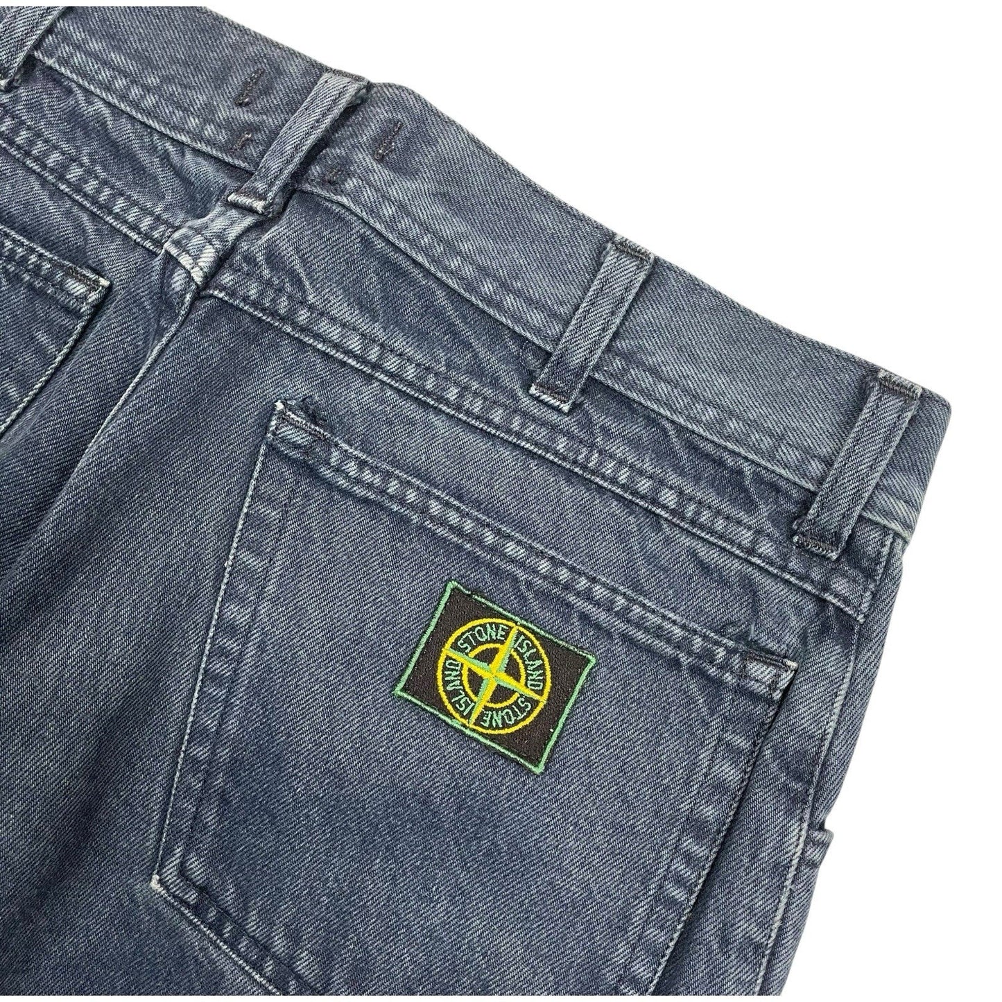 Vintage Stone Island Green Edge Badge Jeans, W32 L28 | O/S, Green