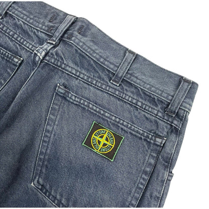 Vintage Stone Island Green Edge Badge Jeans, W32 L28 | O/S, Green