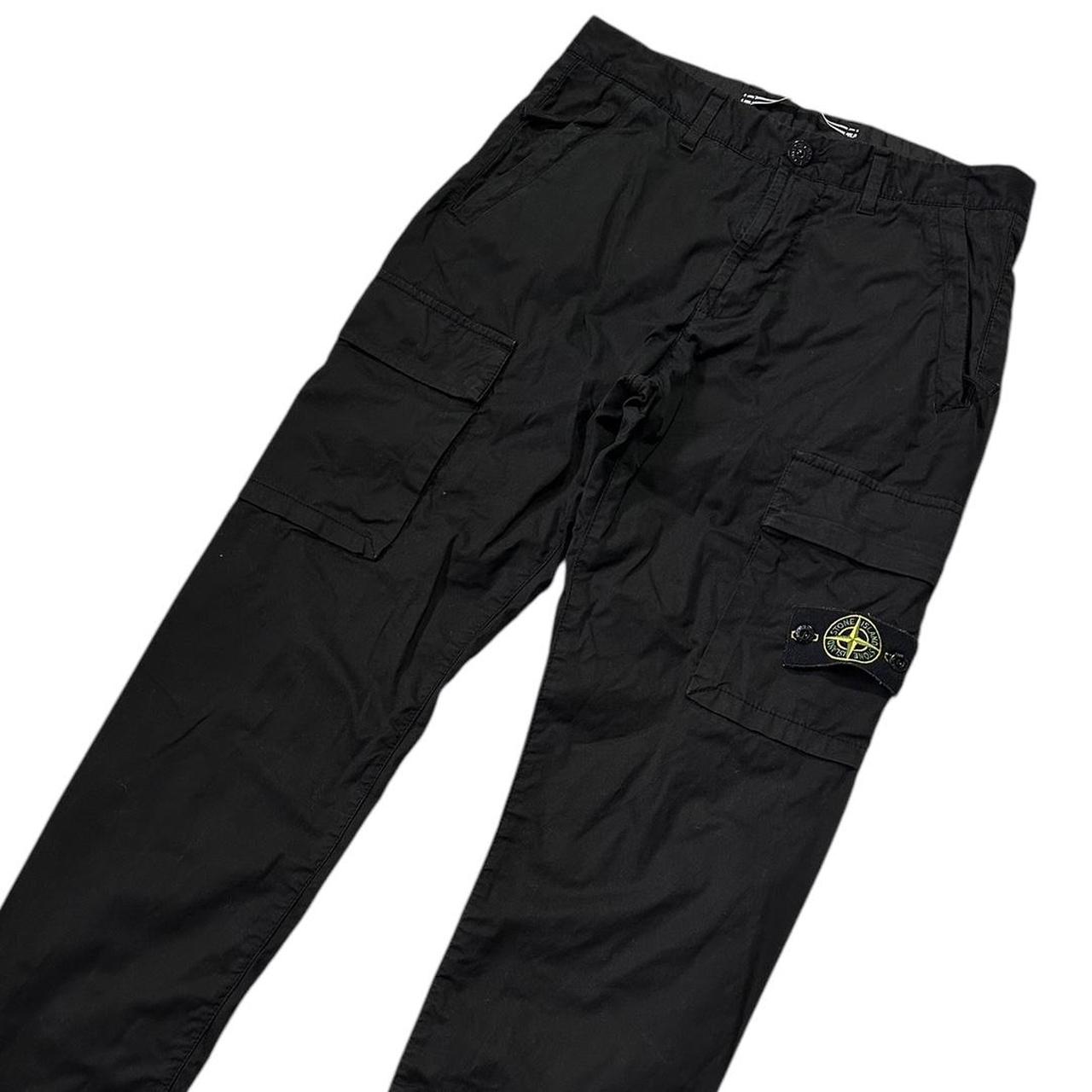 Stone Island Black Cargo Trousers – Known Source