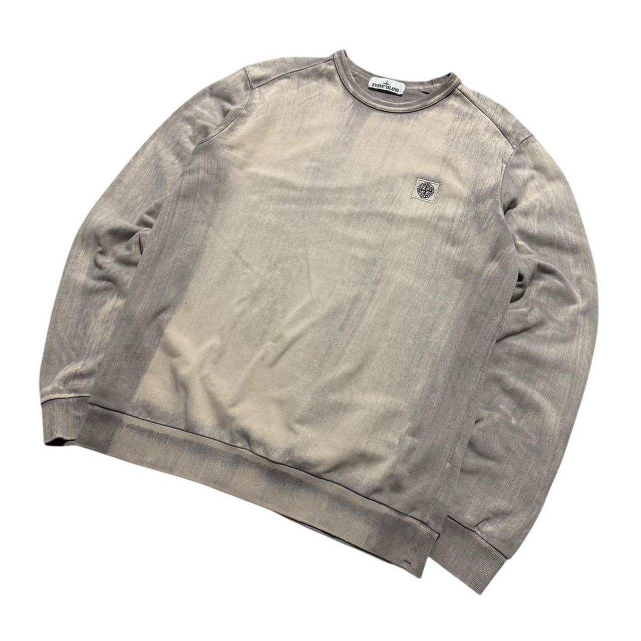 Stone Island Hand Corrosion Pullover Crewneck | XL, Beige