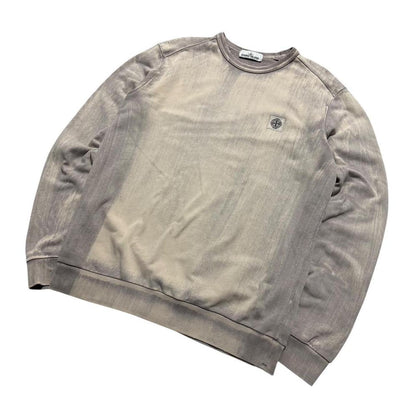 Stone Island Hand Corrosion Pullover Crewneck | XL, Beige