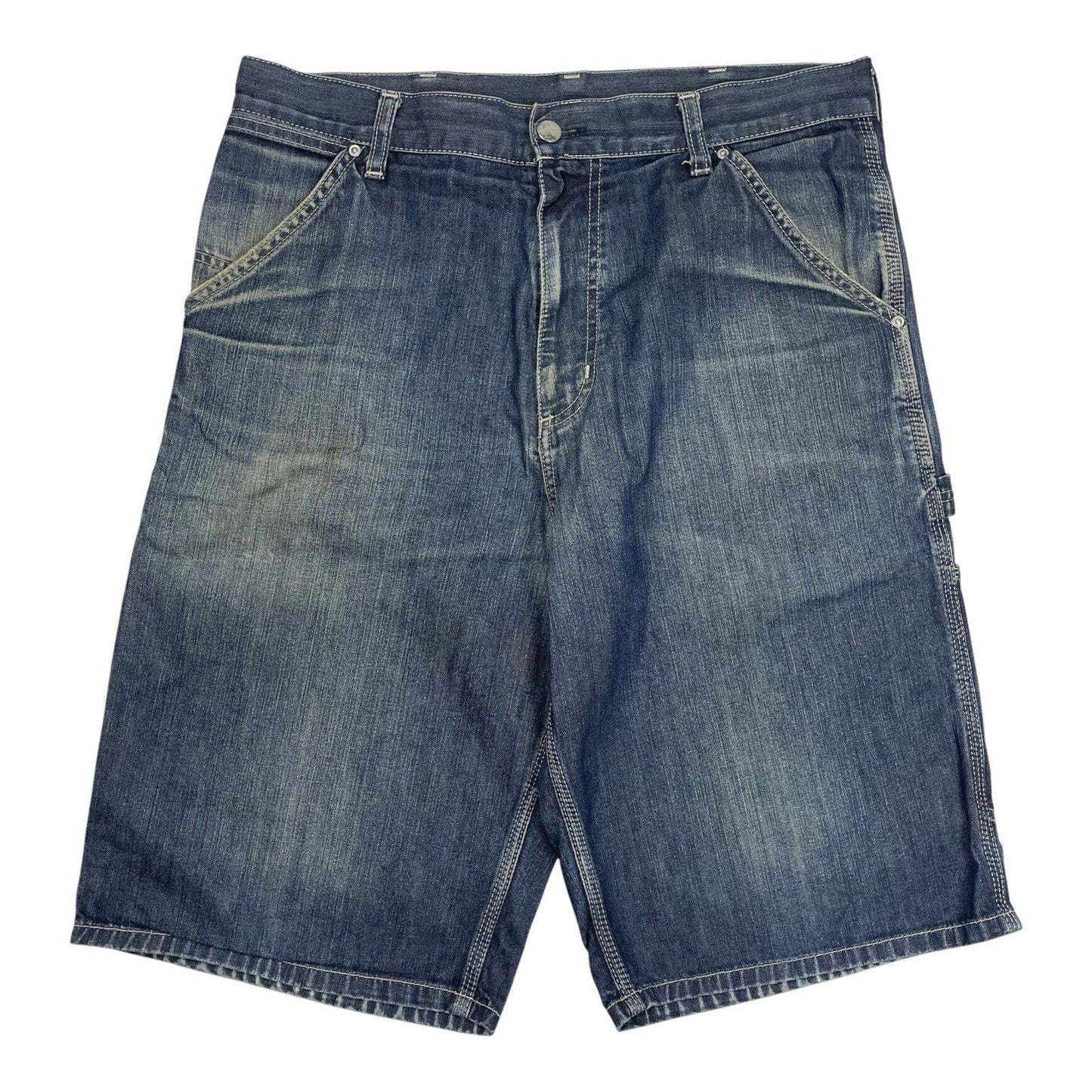 Carhartt WIP Single Knee Bermuda Shorts, Size 32 | O/S, Blue