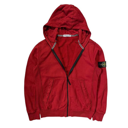 Stone Island 2011 Red Zip Up Hoodie