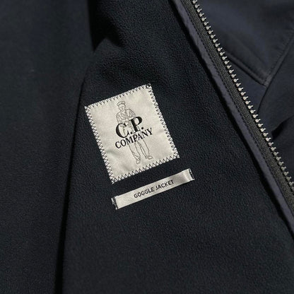 CP Company Blue Soft Shell Goggle Jacket
