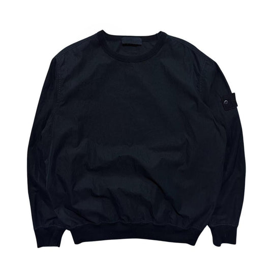 Stone Island Navy Canvas Ghost Pullover