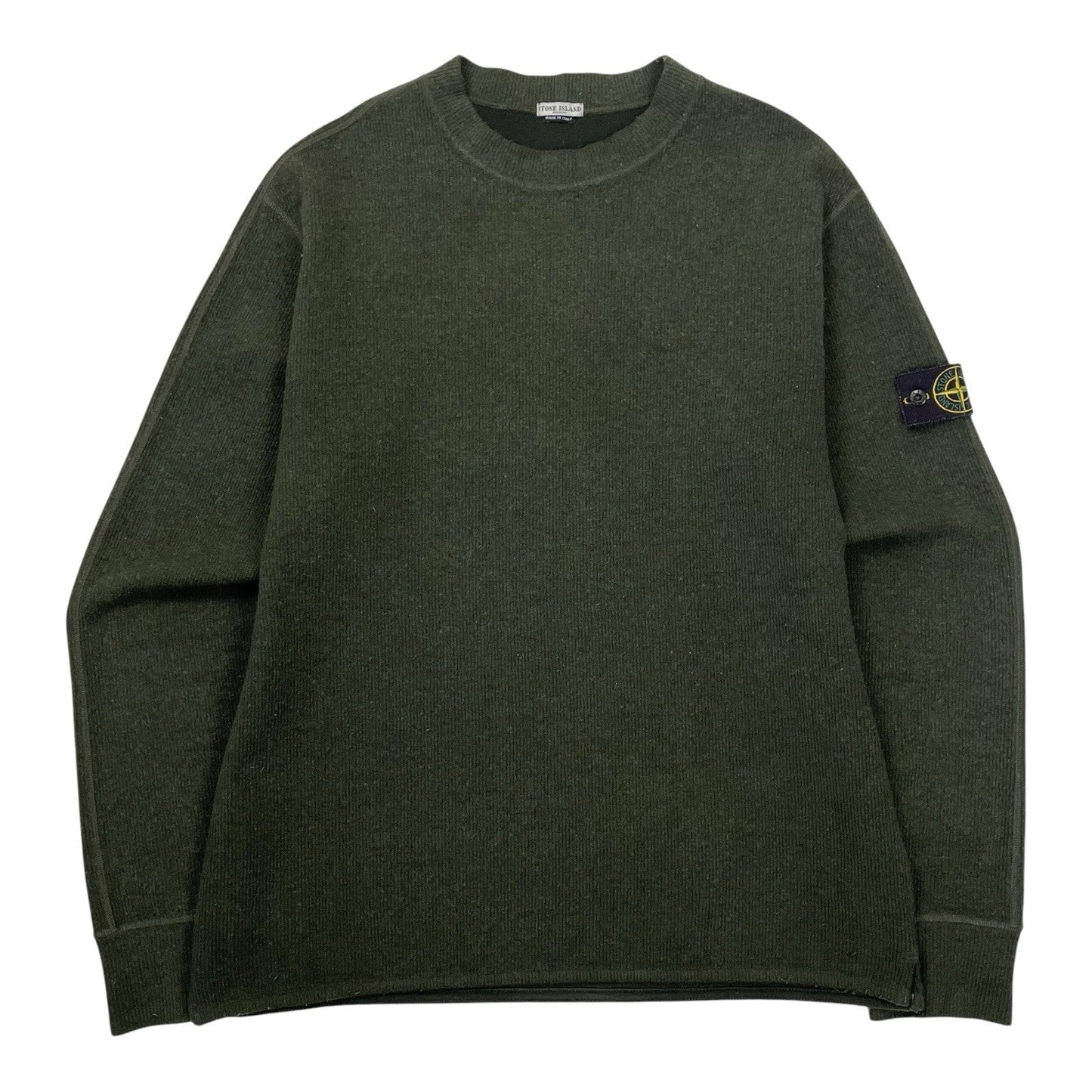 Vintage Stone Island Mock Neck Sweatshirt, Size XL | O/S, Green