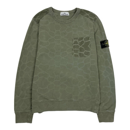 Stone Island Grid Sweatshirt, Size Medium | O/S, Camo