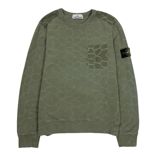 Stone Island Grid Sweatshirt, Size Medium | O/S, Camo