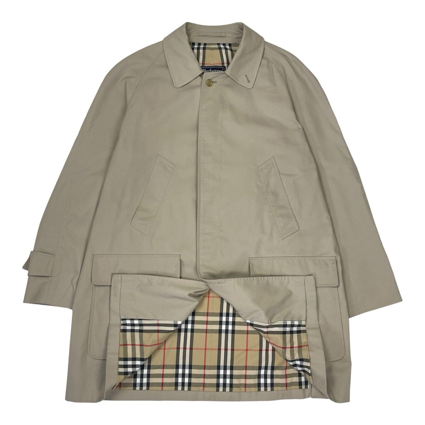 Vintage Burberrys Nova Check Trench, Size 50 Reg | O/S, Beige
