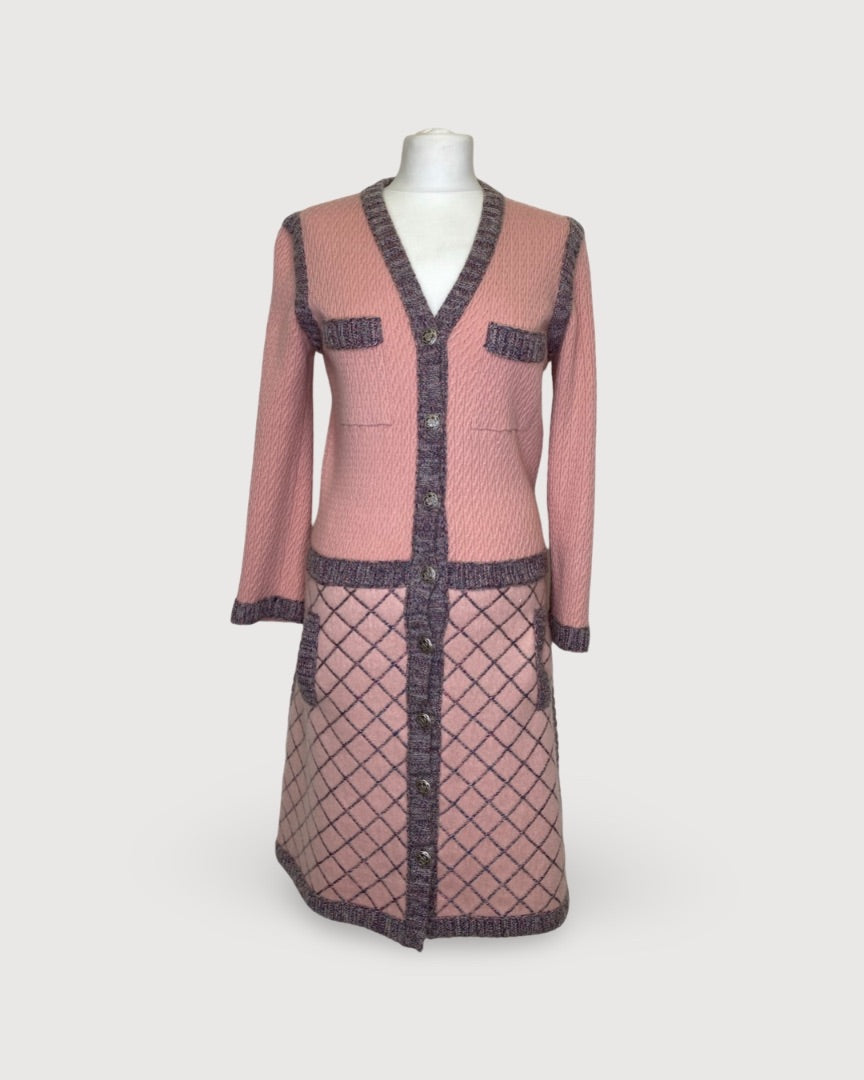 Chanel Knit Dress Pink S – Known Source