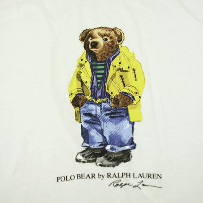 POLO RALPH LAUREN YELLOW HOODED JACKET BEAR TEE (XXL)  (L)