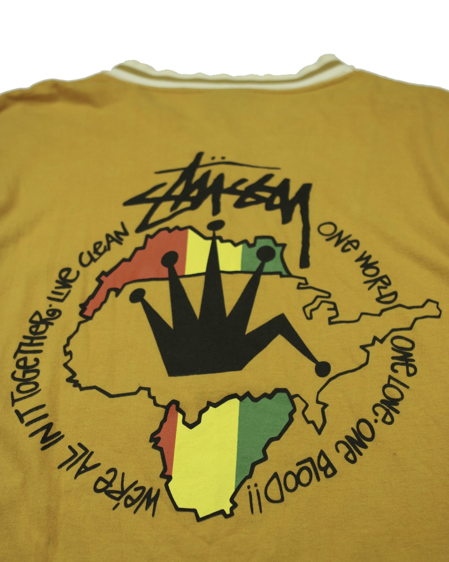 STUSSY ONE WORLD AFRICA TEE (L)  (L)