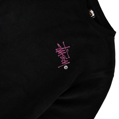 STUSSY SCRIPT CREWNECK  (S)