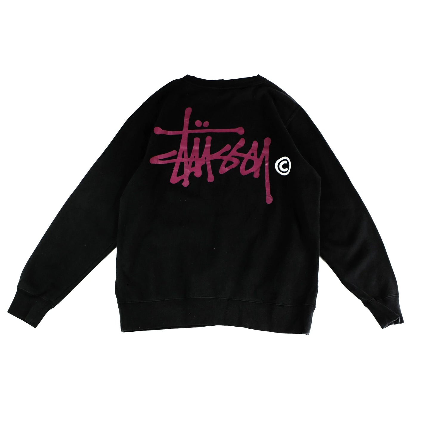 STUSSY SCRIPT CREWNECK  (S)