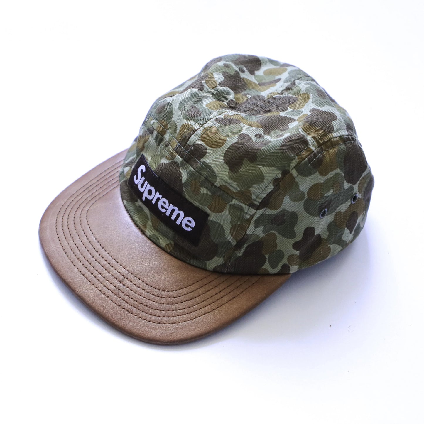 SUPREME HERRINGBONE SS12 CAMO CAMP CAP