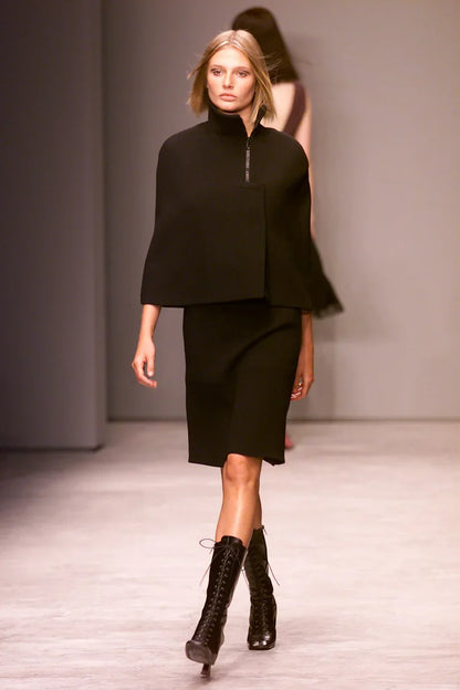 Prada FW01 Lace Up Victorian Leather Boots - EU40