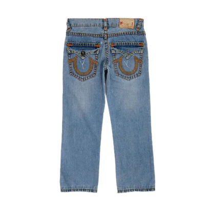 TRUE RELIGION LIGHT WASH JEAN