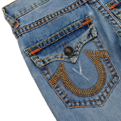 TRUE RELIGION LIGHT WASH JEAN