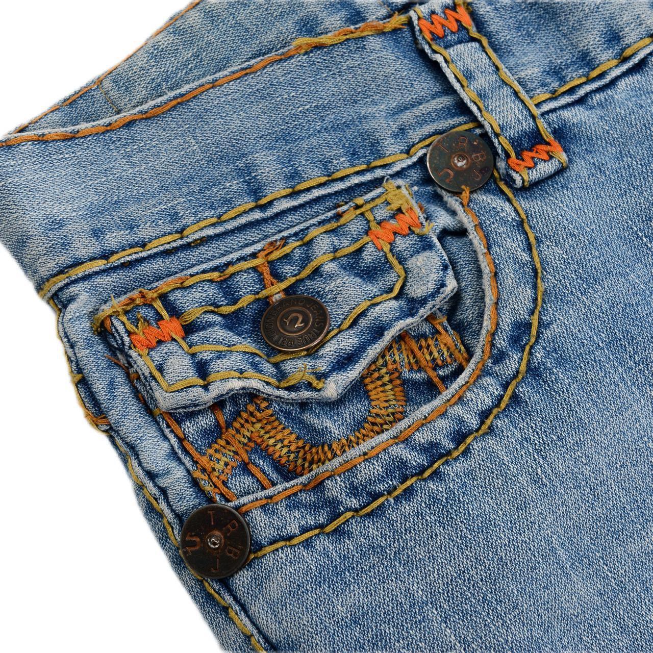 TRUE RELIGION LIGHT WASH JEAN