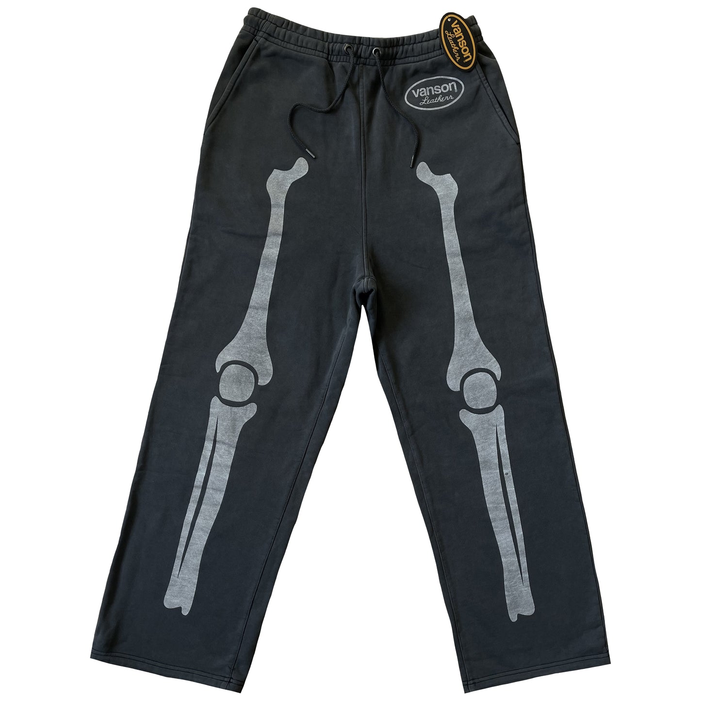 Vanson Leathers Skeleton Sweatpants - M | Medium, Grey