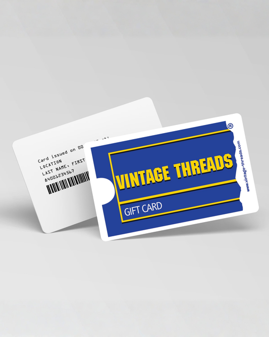 Vintage Threads Gift Card | £10.00, Blue