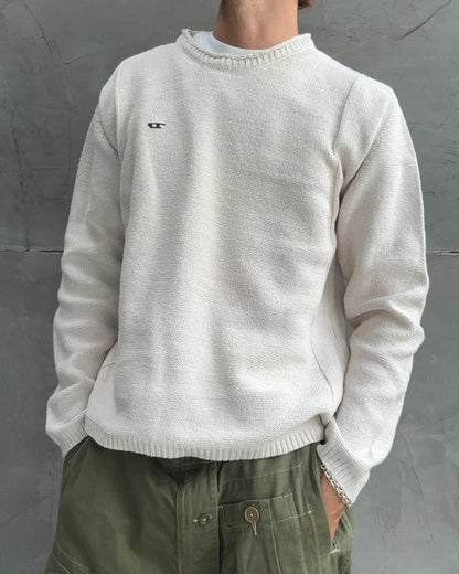 DIESEL CREAM KNIT SWEATER - M | Medium, Cream