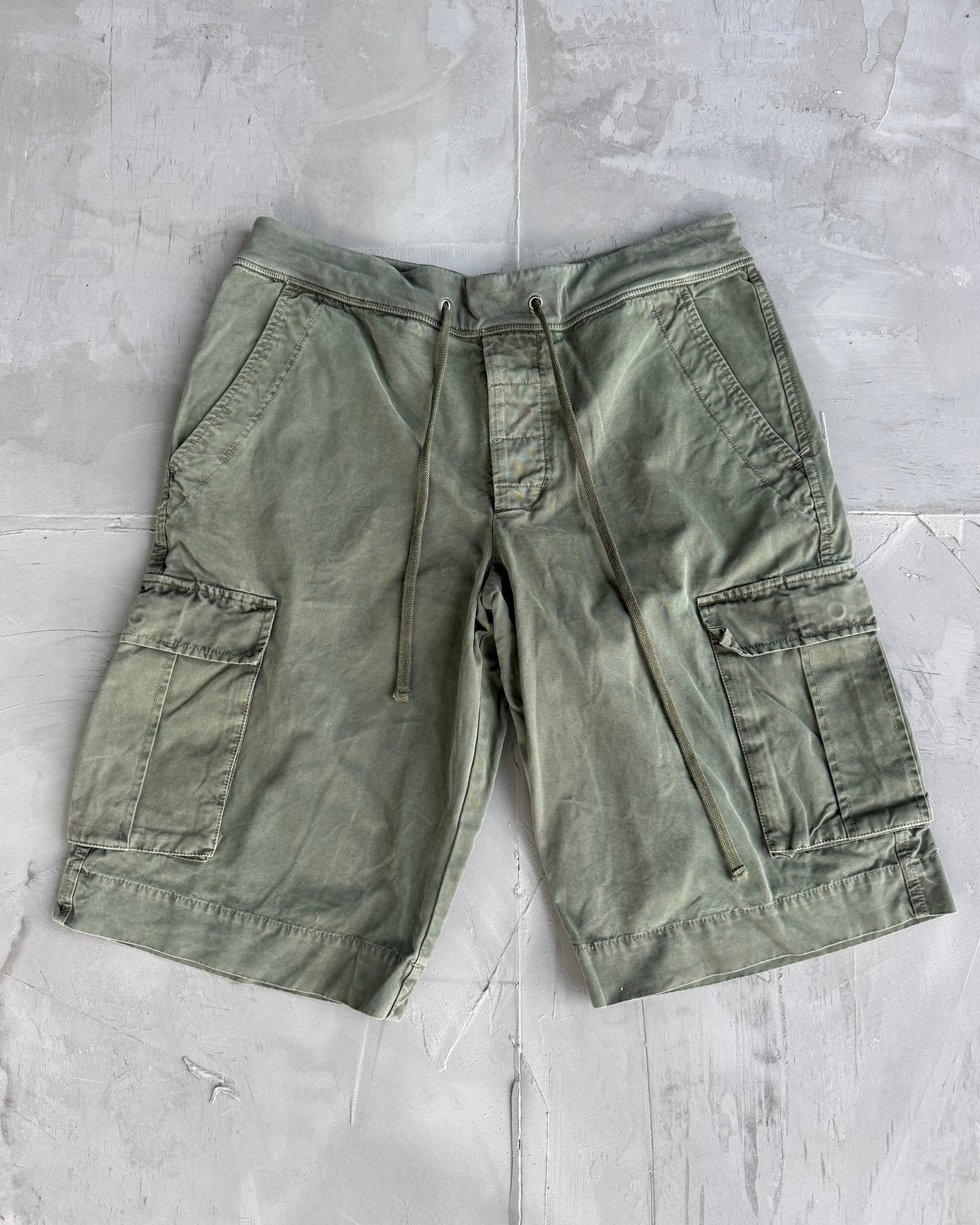 JAMES PEARSE KHAKI CARGO SHORTS - W32