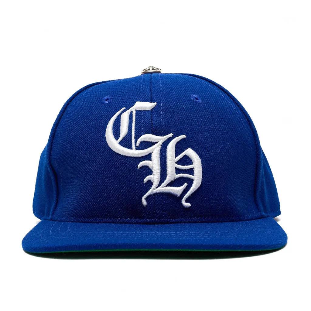 Chrome Hearts Embroidered CH Logo Blue Baseball Cap | O/S, Blue