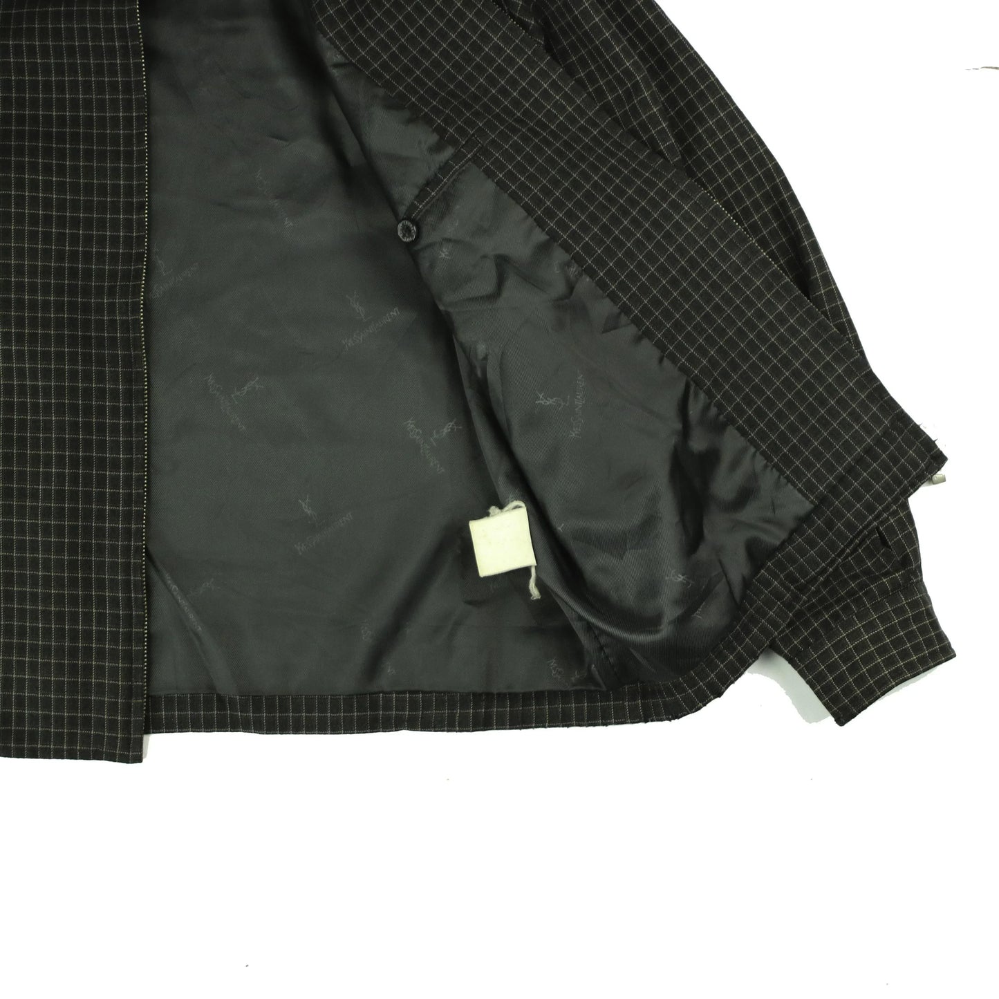 YVES SAINT LAURENT CHECK HARRINGTON  (S)