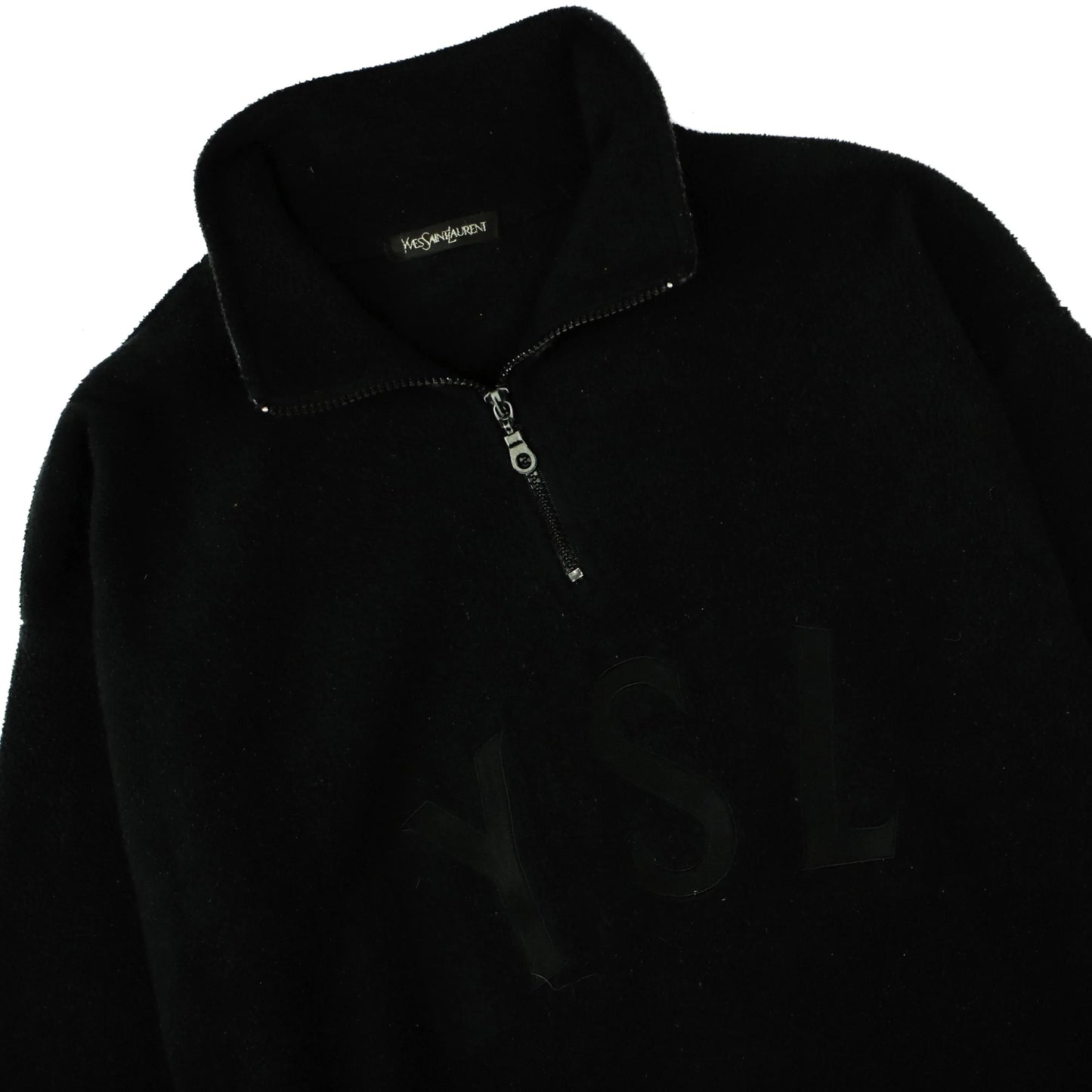 YVES SAINT LAURENT 1/4 ZIP SWEAT  (M)