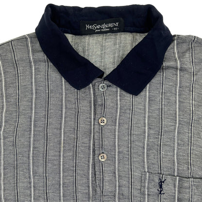 Vintage Yves Saint Laurent Long Sleeve Polo Shirt Size L