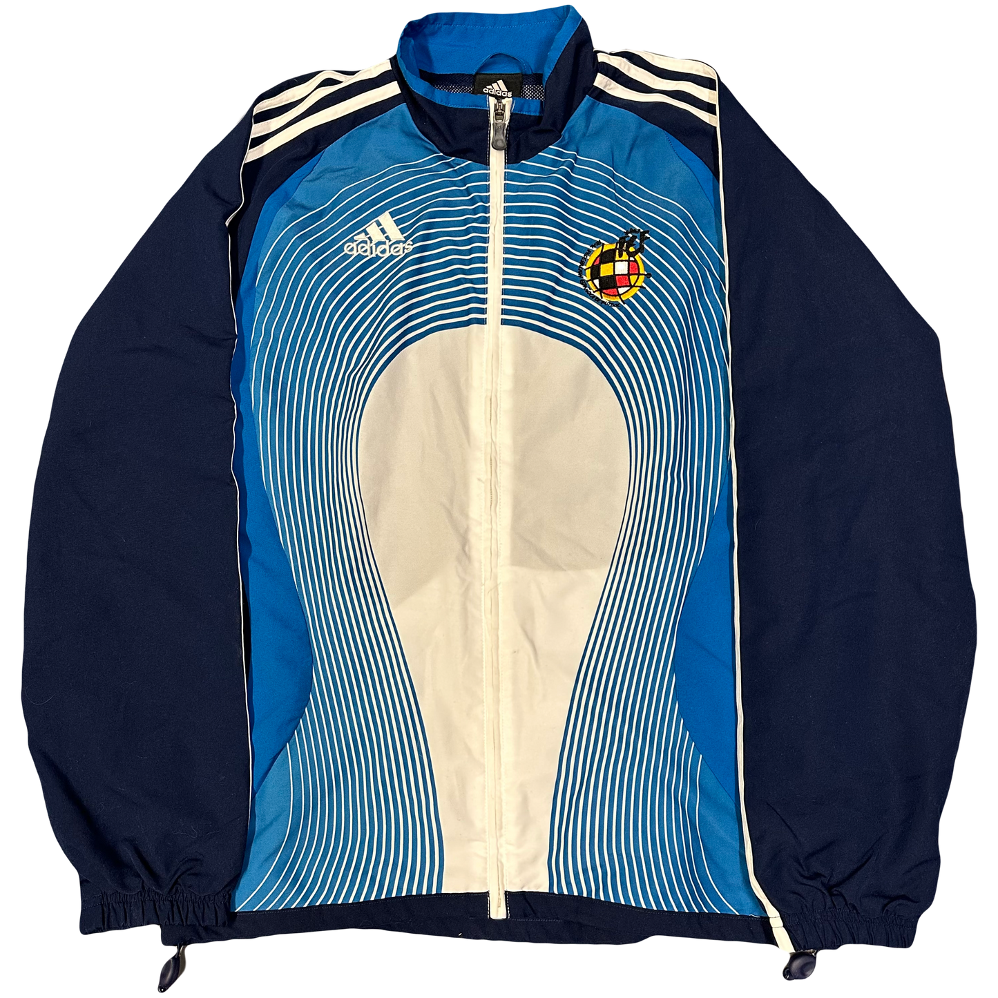 Adidas Spain 2006/07 Tracksuit In Blue & White ( S )