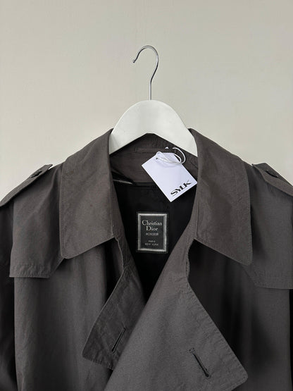 Christian Dior Cotton Double Breasted Belted Trench Coat - XL - Known Source