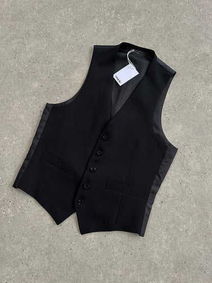 Vintage Pure Wool Tailored Waistcoat - S - Known Source