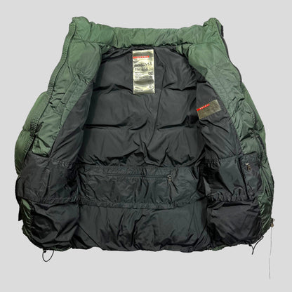 Prada Sport AW99 Nylon Down Technical Toggle Puffer - IT52 - Known Source