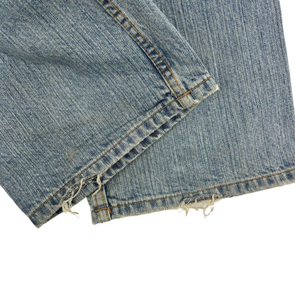 Vintage Birds And Waves Japanese Denim Jeans Size W30 - Known Source